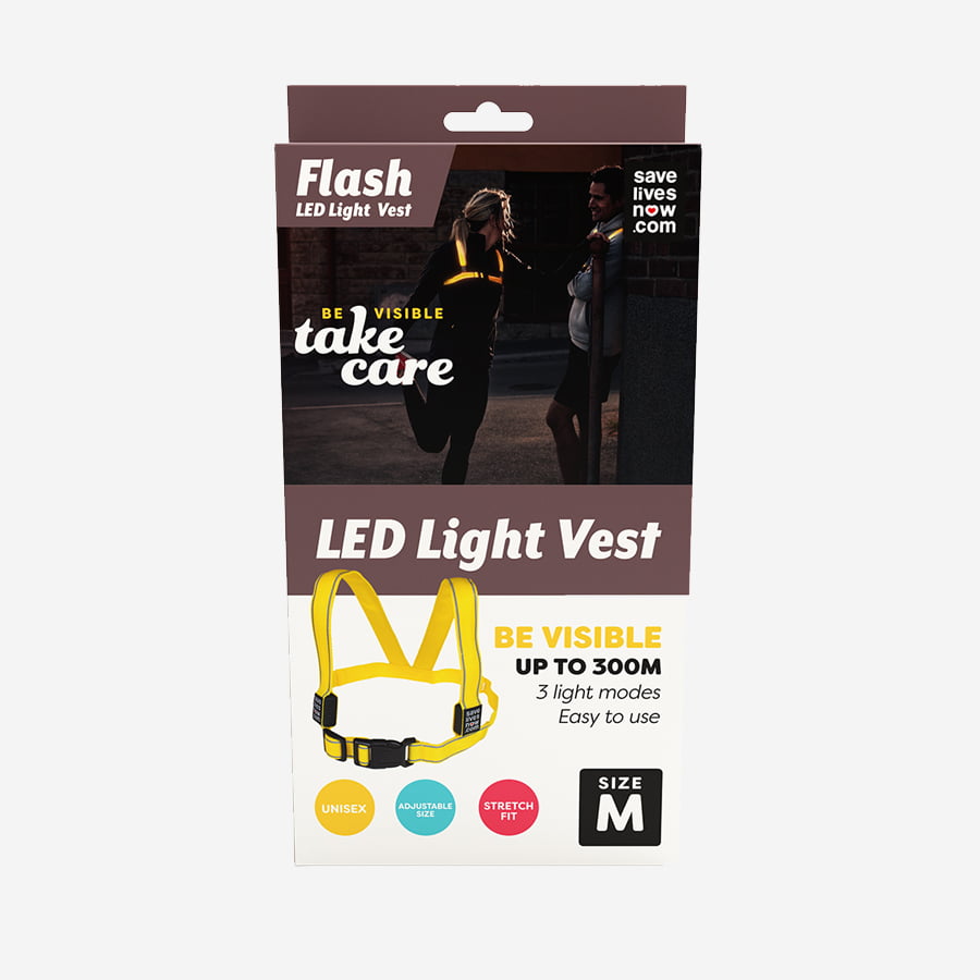 Save Lives Now Flash LED Light Vest