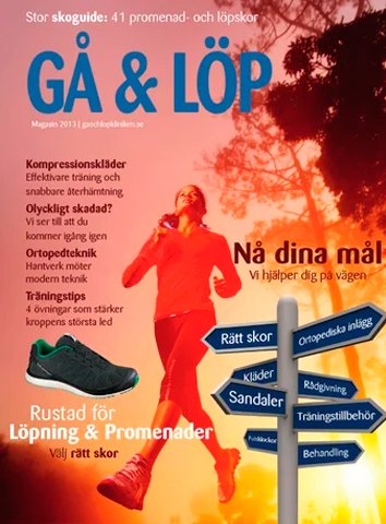 Gå & Löpkliniken Magasin 2013