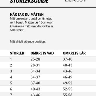 DonJoy Genuforce Storleksguide