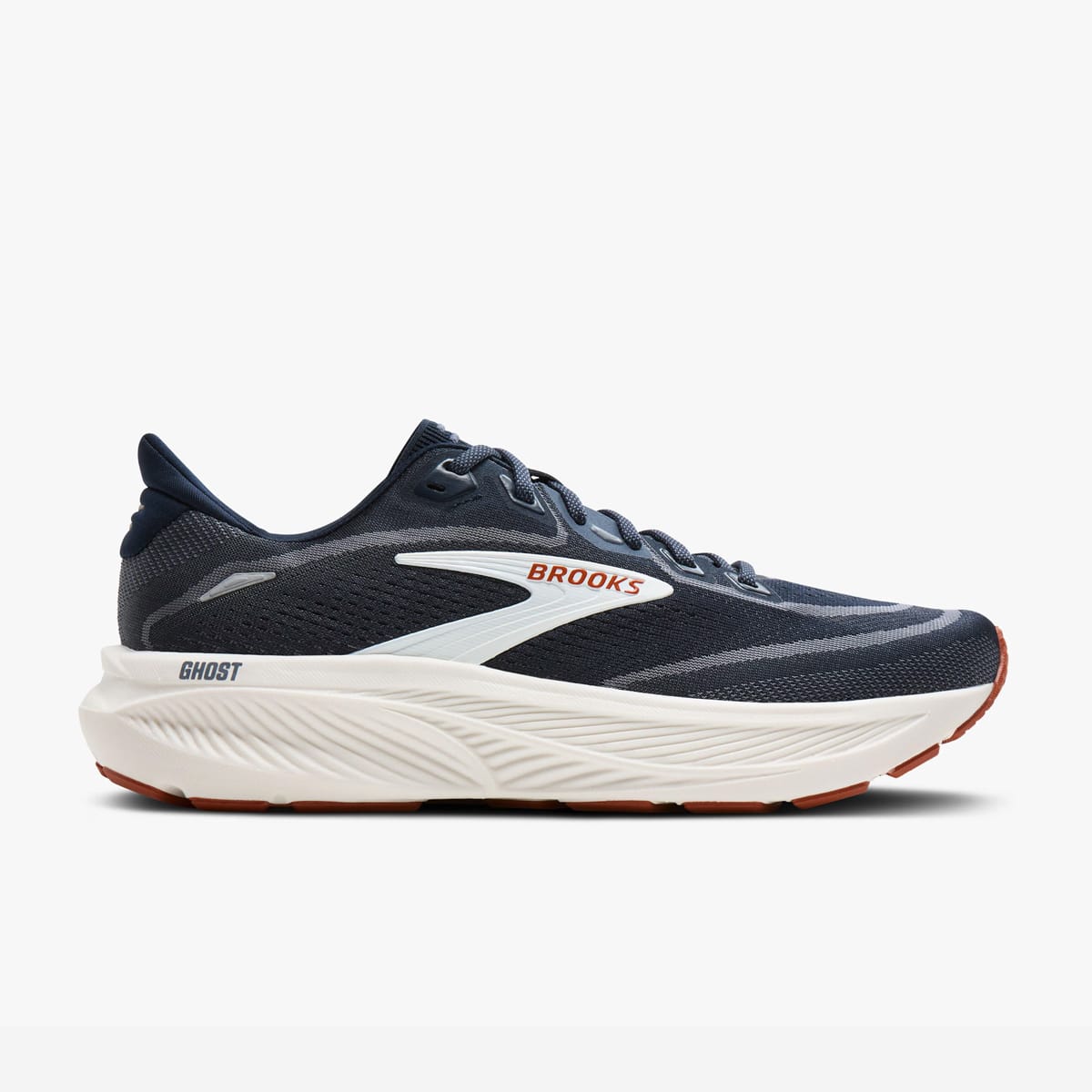 Brooks Ghost 18 Herr - Navy Blazer/Red Earth/Blue